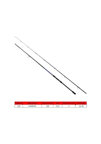 Captain 1441 Blue Spin 270Cm 2 Parça Spin Kamış 10-45Gr Atar