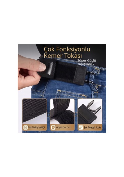 Fıvıont Metal Kancalı Tokasız Elastik Bel Kemeri 2 Adet Set Cırt Cırt Ayarlı Siyah Görünmez Pantolon Kemeri, Erkek Kadın Şort Kot Kumaş Pantolon İçin Pratik Lastikli Kemer Siyah Siyah Fıvıont Metal Kancalı Tokasız Elastik Bel Kemeri 2 Adet Set Cırt Cırt Ayarlı Siyah Görünmez Pantolon Kemeri, Erkek Kadın Şort Kot Kumaş Pantolon İçin Pratik Lastikli Kemer Siyah Siyah