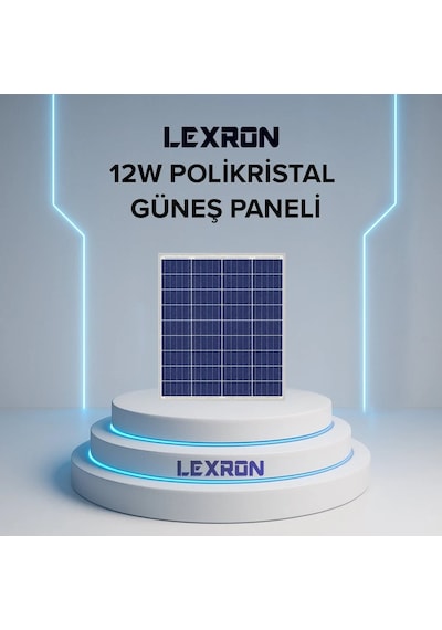 Lexron 12w Polikristal Güneş Paneli