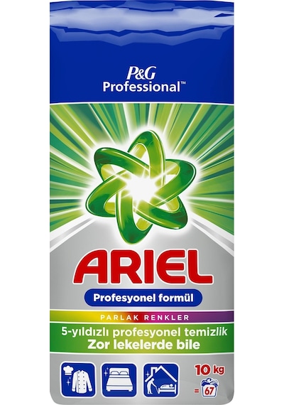 Ariel Matik Toz Çamaşır Deterjanı 20KG Parlak Renkler (2PK*10KG)