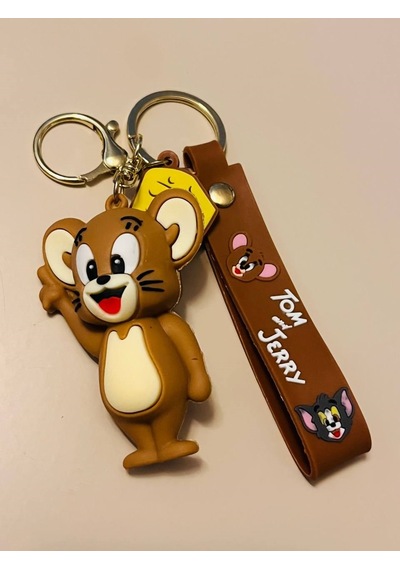 Tom Ve Jerry Sevimli Fare Jerry Silikon Anahtarlık Çanta & Araba Süsü
