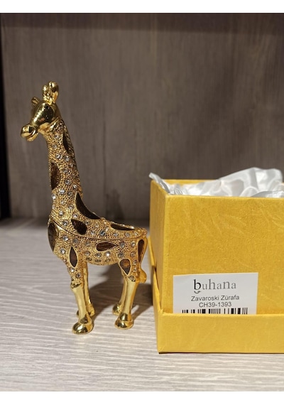 Swarovski Taşlı Zürafa Mücevherlik / Dekoratif Biblo