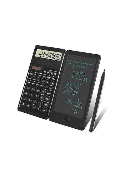 Lunaev Silinebilir Lcd Yazı Tabletli,kalemli Katlanabilir Bilimsel Hesap Makinesi 010