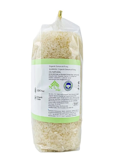 OG natural Organik Sertifikalı Osmancık Pirinç 800 Gr 800 G