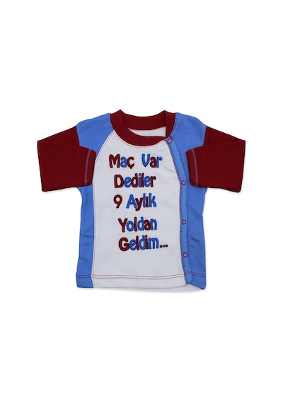 Woombie Trabzonspor Hastane Çıkış Yenidoğan Bebek 4 Parça Pamuk Zıbın Set Bordo