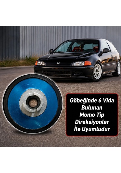 Honda Civic Eg İçin Özel Spor Direksiyon Göbeği Momo Tip Karma