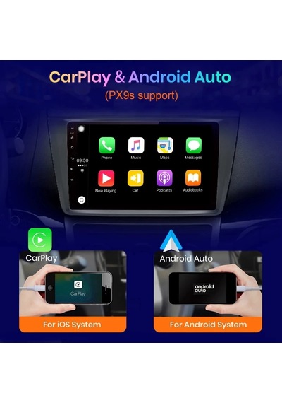 Exvol Toyota Rav 4 Android Multimedya Carplay 4gb/64gb 9 İnc Hd