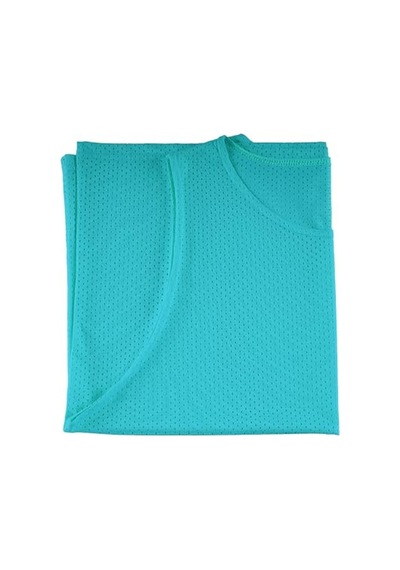 Usr Antrenman Yeleği Fileli Turkuaz Küçük Boy - Bib 10 Lu Paket Beyaz - Gri