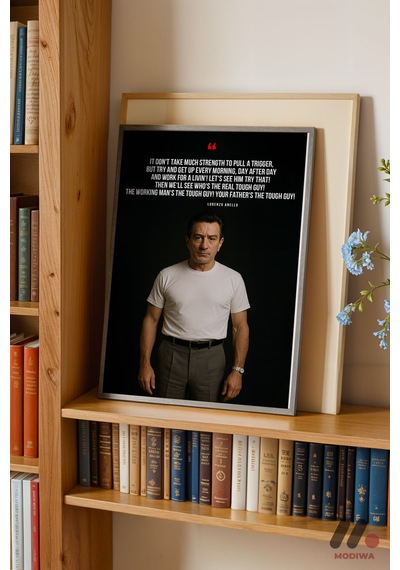 Film Alıntısı Portre Poster, Siyah Çerçeveli Duvar Tablosu - Motivasyon Hediyesi No:0856