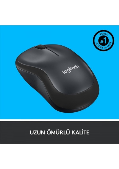 LOGITECH M220 Kablosuz Sessiz Optic Gri / Si  ah Mouse 910-004878
