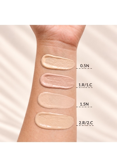 True Match Nemlendirici Likit Fondöten 30 Ml Hyaluronik Asitli, 24 Saat Kalıcı & Terlemeye Dayanıklı Doğal Bitiş 0.5n