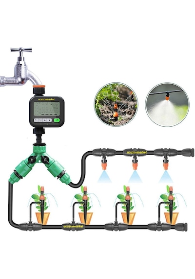 Yağmur Sensörlü 3 Programlı Dijital Bahçe Sulama Zamanlayıcı Lcd Ekran-digital Progranabilir