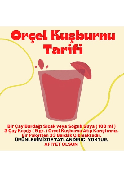 Orçel Salep 200 G +Muzlu Süt 200 G +Kivi 300 G+Kuşburnu 300 G Set
