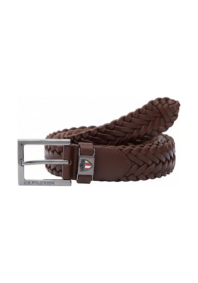 U.S. Polo Assn. Erkek Örgülü Kemer K24ak003 Kahve