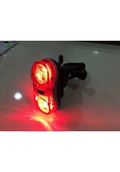Jıngyı Bisiklet Arka Stop Far Işık Pil Dahil 2 Led 4 Fonksiyon Siyah
