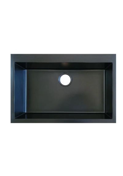 Öztaş ÖZ-78s Granit Mutfak Eviye Siyah Tek Gözlü 50 x 78 CM