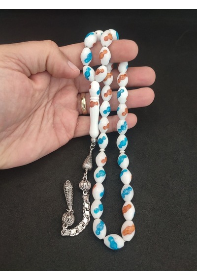 İskeçeli Cemil Usta Eseri Iri Boy Mineli Deve Kemiği Sertifikalı 7973