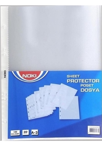 Noki 4836 A3 Poşet Dosya Dikey 25'li Paket