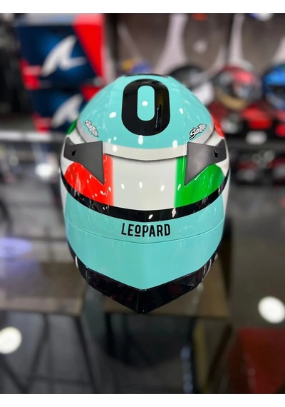 Tt-revo Leopard Trıcolor Kapalı Kask Şeffaf Vizörlü Gönderilmektedir Turkuaz