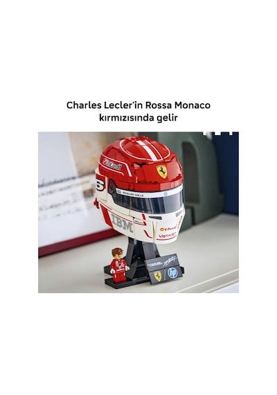 LEGO® Editions Scuderia Ferrari HP Charles Leclerc Kaskı 43014 - 14 Yaş ve Üzeri için F1® Sergileme Modeli Yapım Seti (886 Parça)