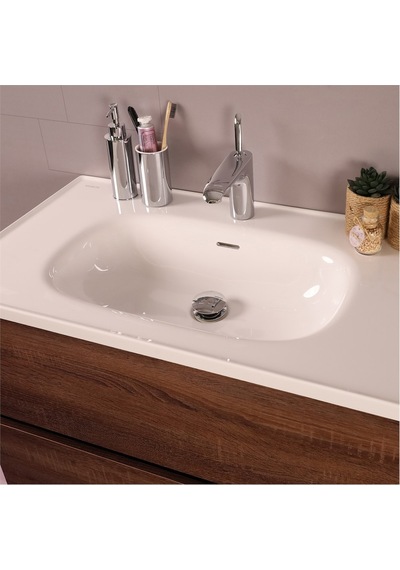 Kobos Simple 80 Cm Çekmeceli Banyo Dolabı Seti Miling Oak Ahşap Kobos Simple 80 Cm Çekmeceli Banyo Dolabı Seti Miling Oak Ahşap
