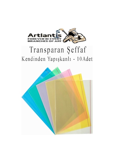 Hazır Defter Kaplığı Şeffaf Buzlu Sarı A4 10 Adet 1 Paket Cırtlı Ayarlanabilir Kendinde Yapışkanlı Kaplık Okul Sınıf Sarı