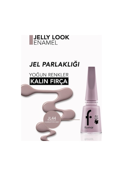 Flormar Oje - Jelly Look Nail Enamel Charleston Grey 8690604497744