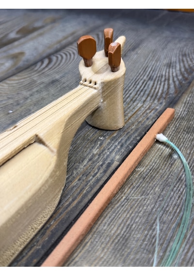 Karadeniz Tipi Dekoratif Kemençe - 40 Cm Pla Wood Filament Orijinal Tasarım Hediyelik Müzik Aleti 001