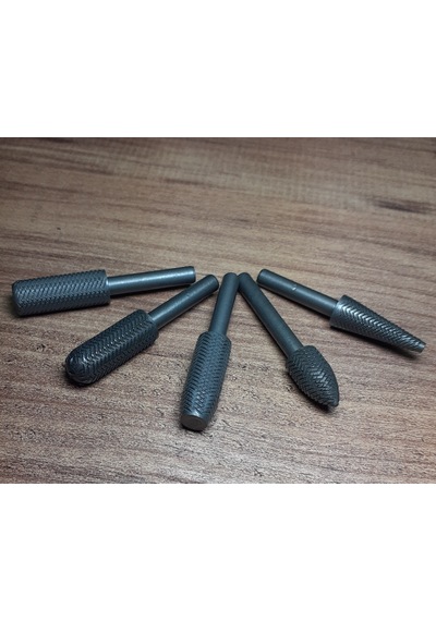 Matkap İçin Ahşap Metal Aşındırıçı Freze Uç Seti 6Mm 5 Adet İnce