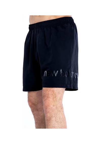 New Balance Baskılı Erkek Siyah Deniz Şortu Mns1324-bk
