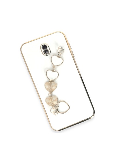 Newface Samsung Galaxy Uyumlu J7 Pro / J730 Kılıf Esila Silikon Glblseme - 42 - Beyaz