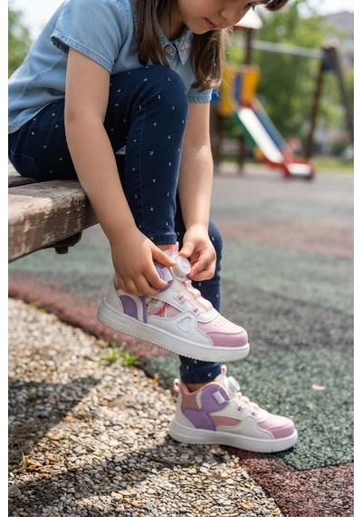 Fort Teery Cool Anatomik Hafif Akıllı Bağcıklı Sneaker Kız Çocuk Ayakkabı Pudra