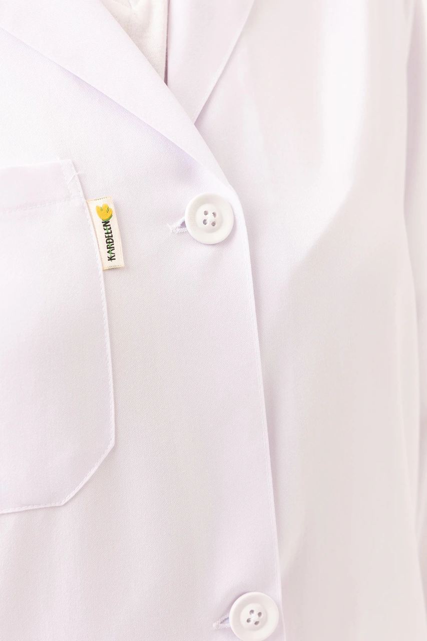 Cordata Kadın Beyaz Doktor Hemşire Laboratuvar Önlüğü Dayanıklı Ve Konforlu Beyaz