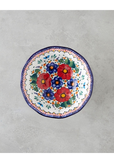 English Home Whimsy Stoneware Sunumluk 23x23x14 Cm Renkli Renkli