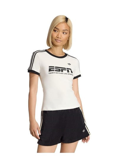Adidas Kadın Beyaz T-shirt Cotton Tee Kd1379 Beyaz