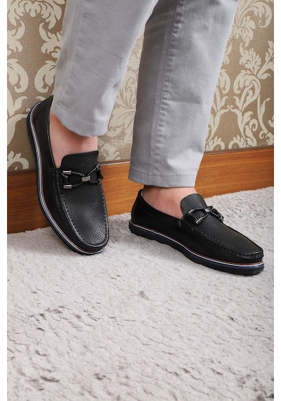 Ducavelli Gela Hakiki Deri Erkek Günlük Ayakkabı Loafer Ayakkabı