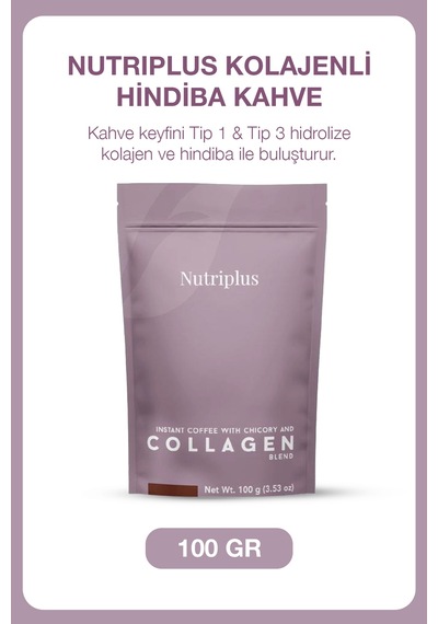 Nutriplus Kolajenli Hindiba Kahve 100 Gr Hindiba Kahve Ve Kolajen Karışımı Diğer