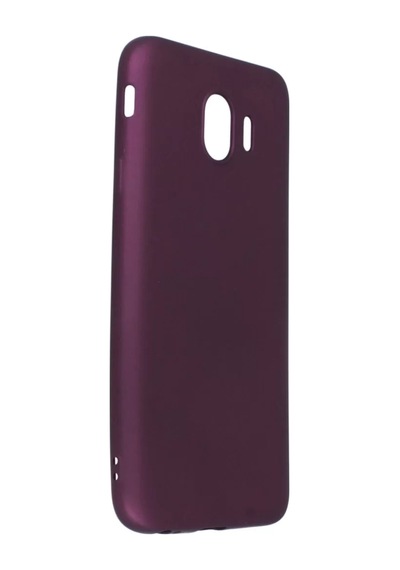 Newface Samsung Galaxy Uyumlu, J4 Kılıf First Silikon - Mürdüm