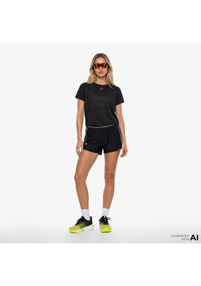 Under Armour Tech Play Up Kadın Siyah Antrenman Şortu 1389882