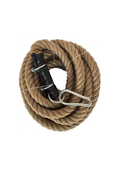 Guresstore Tırmanma Halatı 4 Metre -kancalı- Krem