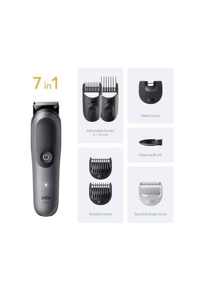 Hepsi Bir Arada Series 5, 7 Si 1 Arada Tıraş Kiti, Keskin Bıçak, Vücut Tıraşı Aıo5520
