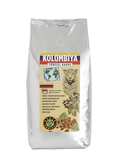 Kahve Dünyası Santos ve Kolombiya Yöresel Çekirdek Kahve 2 x 1 KG