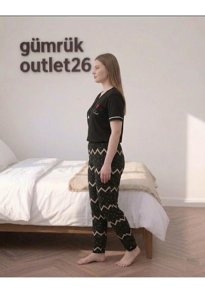 Vinetta Pijama Siyah