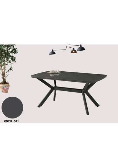Anka Açılır Mdf Masa Tesla Metal Ayak Mutfak,salon,yemek Odası Masası 80x130 Cm Koyu Gri Anka Açılır Mdf Masa Tesla Metal Ayak Mutfak,salon,yemek Odası Masası 80x130 Cm Koyu Gri