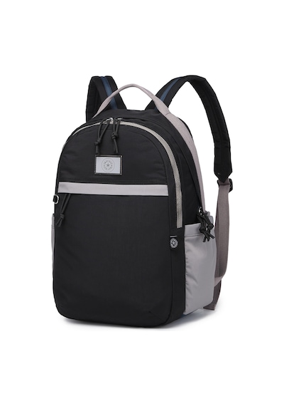 Smart Bags Büyük Boy Su Geçirmez Kumaş Renkli Çanta Siyah/gri