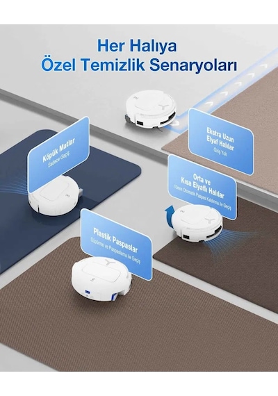 Ecovacs T80 18.000 Pa Omni Robot Süpürge Beyaz