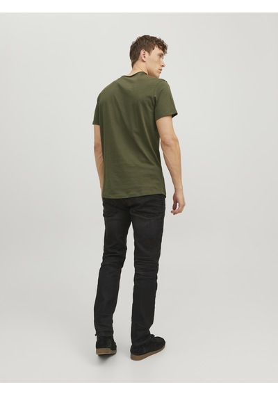 Jack & Jones Erkek Bisiklet Yaka Basic Tişört - Basher Forest Night