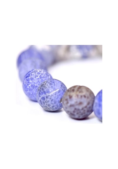 10 Mm Mavi Akik Bileklik Çok Renkli