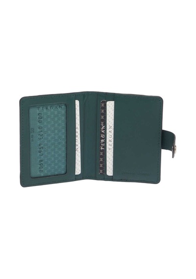 Tergan Haki Deri Unisex Kredi Kartlık - S1kk00001653-s8h Yeşil