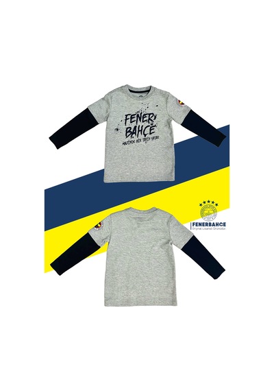 Fenerium Fenerbahçe Lisanslı Mazinde Bir Tarih Yatar Çocuk Sweat Gri